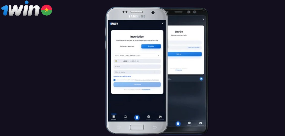 Comment s'inscrire sur l'Application 1Win